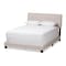 Baxton Studio Audrey Modern Light Beige Upholstered Queen Size Bed 146-8234 - alternate 1
